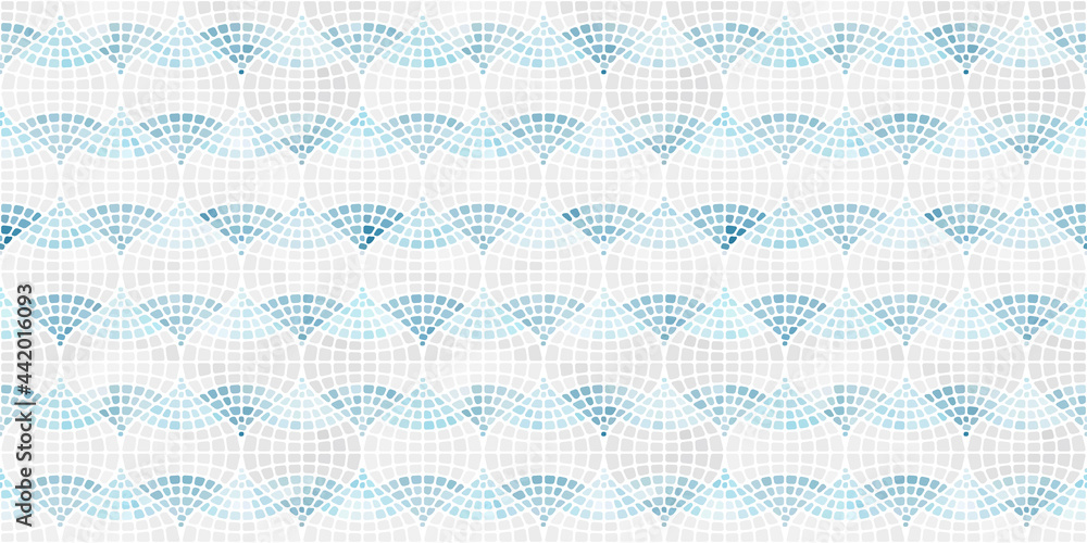Poster pattern of vector mosaic in the oriental style.