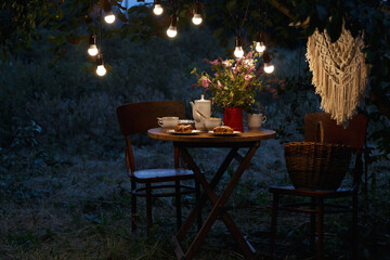 tea party in the garden