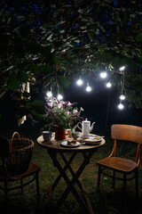 tea party in the garden