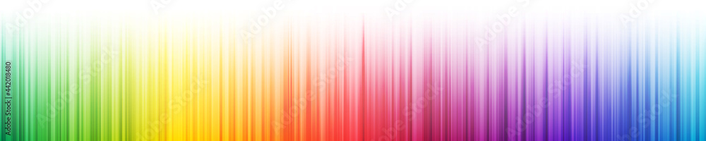 Aufkleber rainbow gradient vertical stripes with fade out effect on white background. many random transparent 