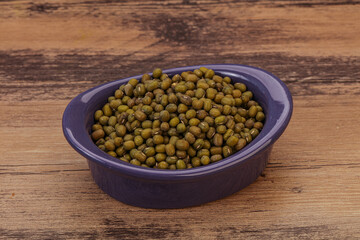 Vegetarian cuisine - dry green lentil