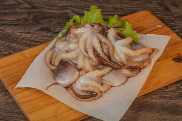 Raw seafood - octopus for cooking