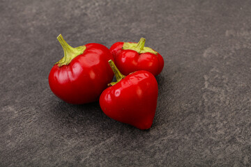 Red hot spicy cherry pepper
