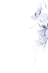 Smoke hot. Blur steam mist cloud, black natural steam smoke effect isolated on white background. For overlay in pollution, vapor cigarette, gas, dry ice.