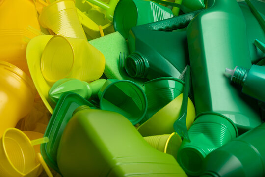 Background Of Diverse Plastic Packs