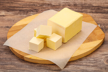 Dairy natural yellow butter piece
