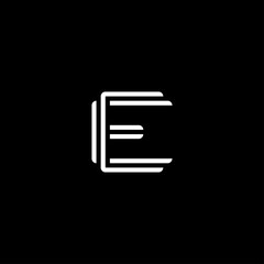 E logo template vector concept