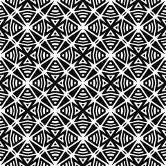 floral seamless pattern background.Geometric ornament for wallpapers and backgrounds. Black and white pattern. 