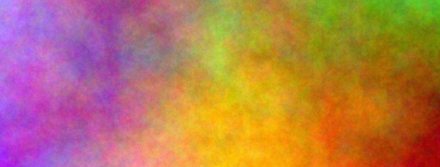 Mix with yellow, but also with green, red and purple. Banner abstract background. Blurry color spectrum, texture background. Rainbow colors. Vivid colors spectrum background.