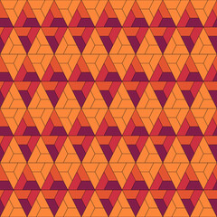 Seamless pattern. Ethnic ornament. Geometric background. Tribal wallpaper. Ethnical image. Tribe motif. Ancient mosaic. Digital paper. Folk web design. Textile print backdrop. Vector art work.