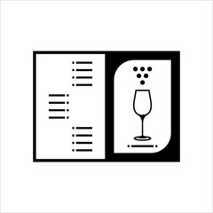 Wine Menu Icon, Bar Menu Icon, Liqueur, Alcoholic Drink Menu Icon