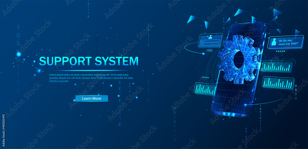 Poster technical support system. remote access and control of the phone via an internet connection. softwar