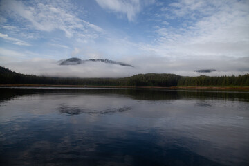 Fototapeta premium Pavlof Harbor in Freshwater Bay in South East Alaska