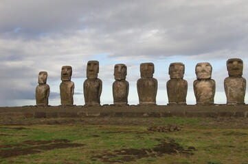 Estatuas Muais em Rapa Nui