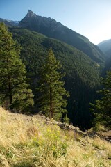 Mountains along the Duffy lake Road, highway 99 between Whistler and Lillooet, British Columbia,...