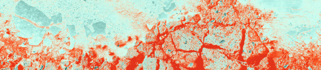 abstract red, orange, celadon and aquamarine colors background for design