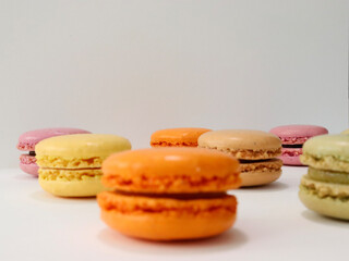 macaroons on a wooden table