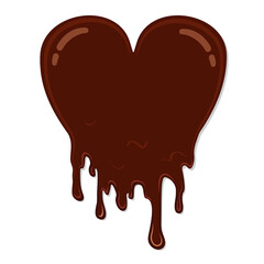 Vector chocolate heart that melts.
Design element can be applied for banner, flyer, sticker, fabric, greeting card.