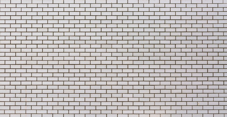 White brick wall panoramic texture background. Abstract texture for designers.