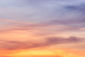 Background of beautiful colorful sunset or sunrise sky