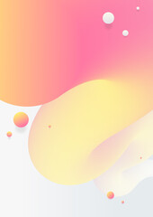 bstract fluid dynamic with colorful gradient background modern art style