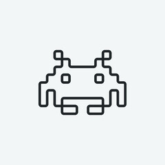 game controller vector icon illustration sign