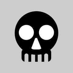 Halloween skull icon images vector design