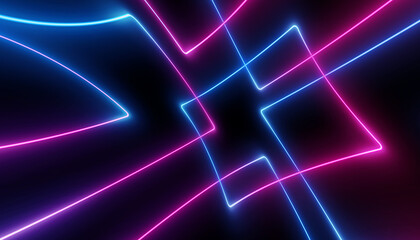 neon blue pink abstract futuristic galaxy ultraviolet curvy glowing dna neuron lines laser scientific Sci-Fi high resolution abstract black background mobile apps web and social media posts