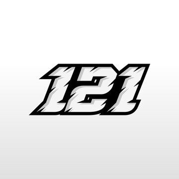 High quality racing number 121