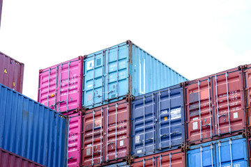 Container stack, trade perspective, import and export