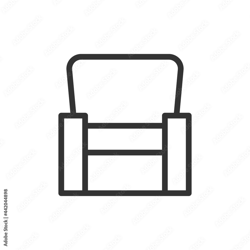 Canvas Prints Simple armchair line icon.