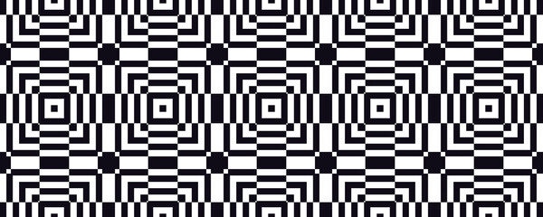 Seamless black and white square floor pattern, texture, background