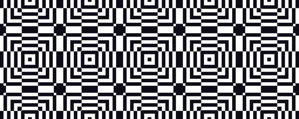 Seamless black and white square floor pattern, texture, background