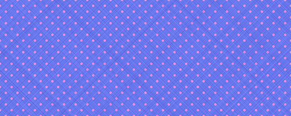 Blue cloth background with pink dots