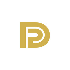 pd logo design vector icon