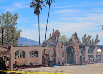 Complete Destruction From Fire To Arizona Mexican Restaurant