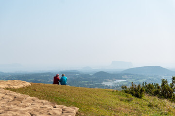 There are numerous peaks in Jeju Island.