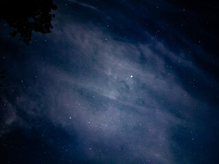 Fototapeta na wymiar cloudy stars