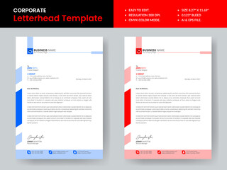 Corporate Letterhead Template Design Print Ready