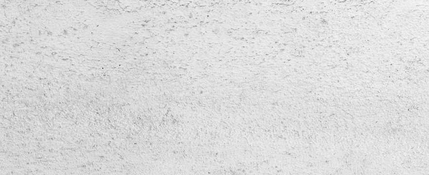 Panorama of White grey concrete texture, Rough cement stone wall, Surface of old and dirty outdoor building wall, Abstract nature seamless background