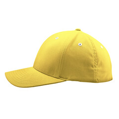 A Side View Excellent Cap Mock Up In Aspen Gold Color, for creating a gorgeous and believable Hoodie template.