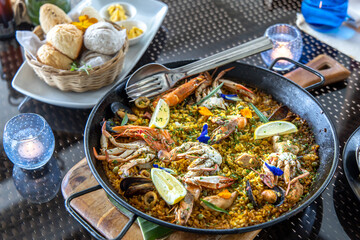 Spanish style Filipino food paella