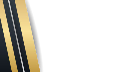 Black Gold White Presentation Background