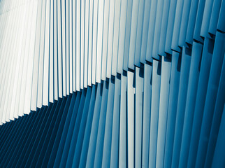 Metal pattern Architecture detail Modern building facade shade lighting - 442052423