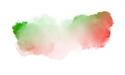 Red Green watercolor scribble texture. Abstract watercolor on a white background. Red Green abstract watercolor background.