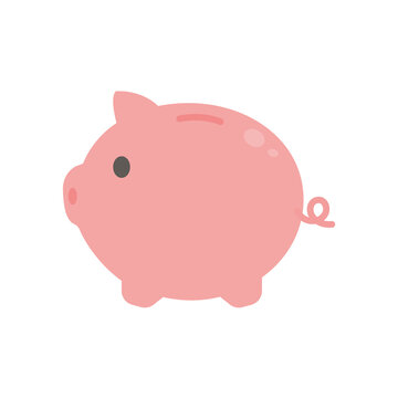 Vector Piggy Bank For Saving Money For Emergency Expenses.