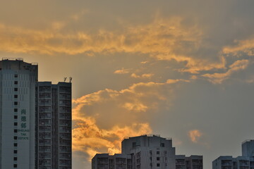 the sunset at the public house, tko, hk ,2 March 2021