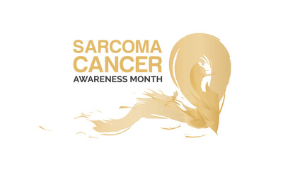 Sarcoma Cancer Awareness Month banner Concept Observed on Every July. Sarcoma Cancer background, Banner, Poster, Card Awareness Campaign Template.