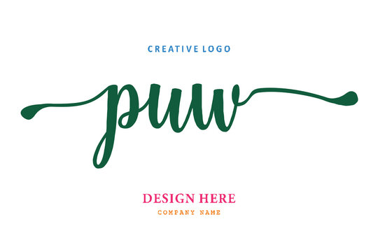 PUW lettering logo is simple, easy to understand and authoritative