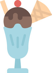 sundae flat icon